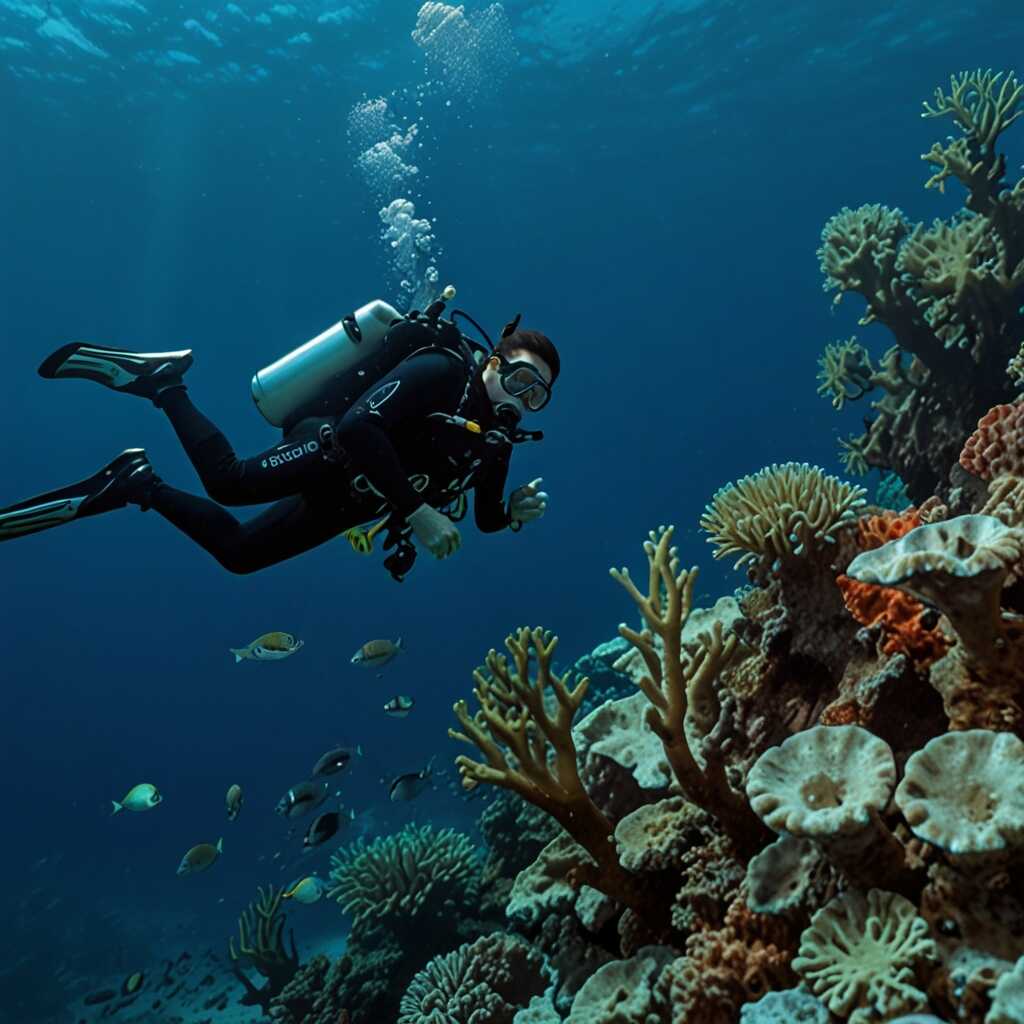 ScubaForge advanced diving fins underwater