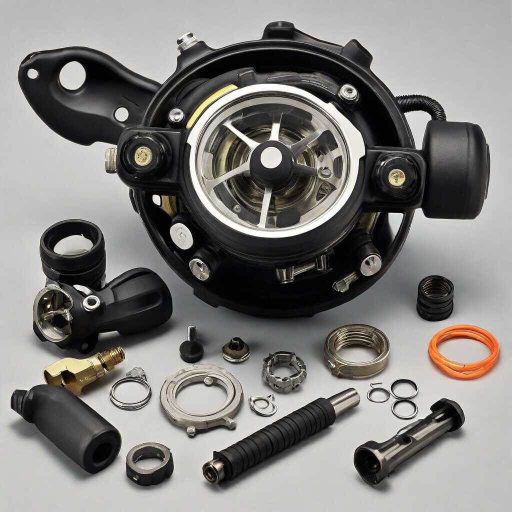 Scuba diver demonstrating optimal breathing techniques underwater