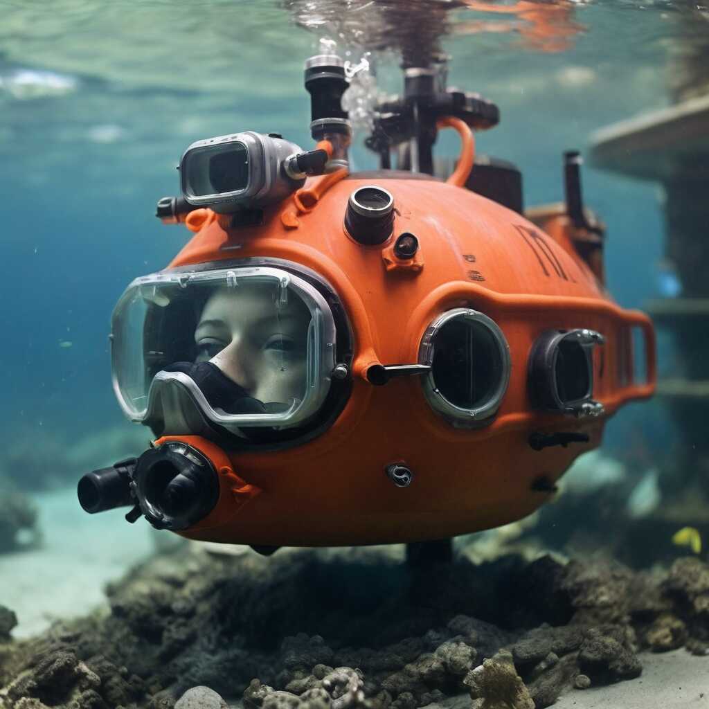 Person diving in Bare wetsuit